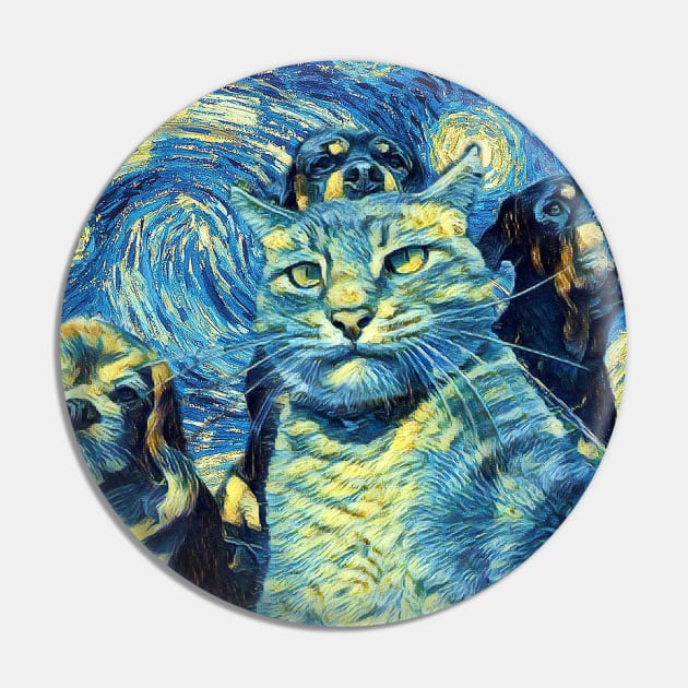 The Pet Society Van Gogh Style Pin by todos