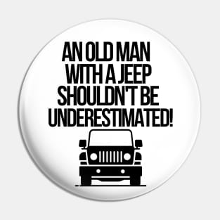 An old man with a jeep shouldn't be underestimated. Pin