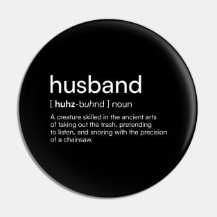 Funny Husband Definition Pin