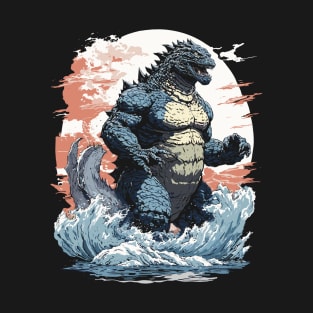 Godzilla monster in Japan T-Shirt