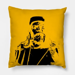 Monochrome Genghis Khan 4216 Ulaanbaatar Pillow