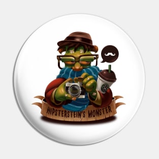 Hipsterstein`s Monster Pin