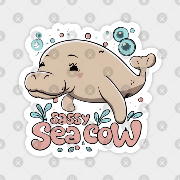 Sea cow manatee Magnet by NomiCrafts