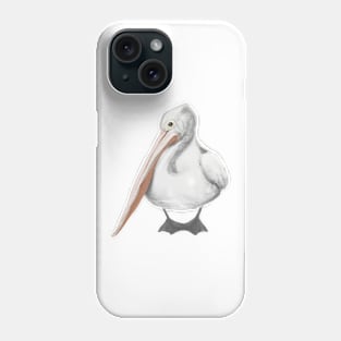 Cute Pelican Drawing Phone Case