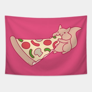 pizza squirrel Tapestry