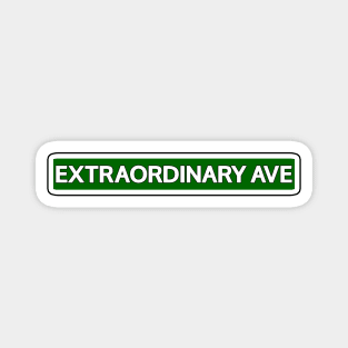 Extraordinary Ave Street Sign Magnet