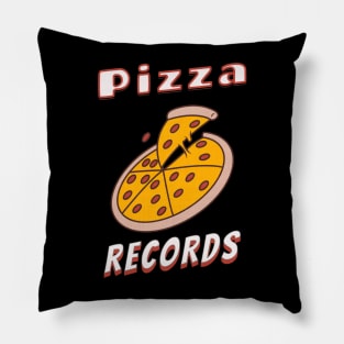 Pizza Music Recording Studio Records Vintage Retro 80s 90s Classic Pillow