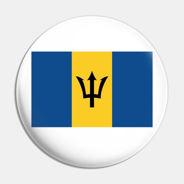 Flag of Barbados Pin by COUNTRY FLAGS