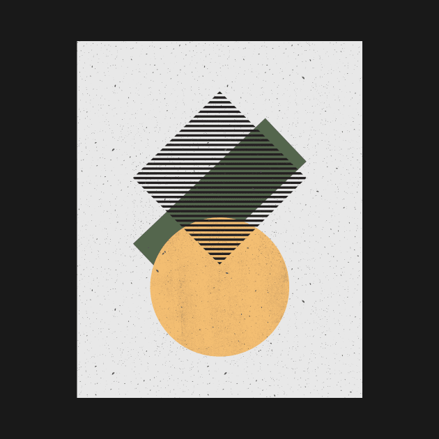 Minimalist Illustration Geometric Shapes Inspired by Malevich by A.P.