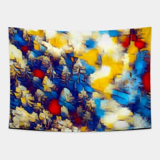 Forest Colorful Shaped Tapestry