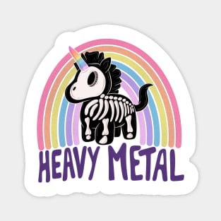 Heavy metal unicorn Magnet