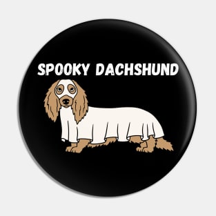 Spooky Dachshund. Halloween, Ghost, Dog lover Pin