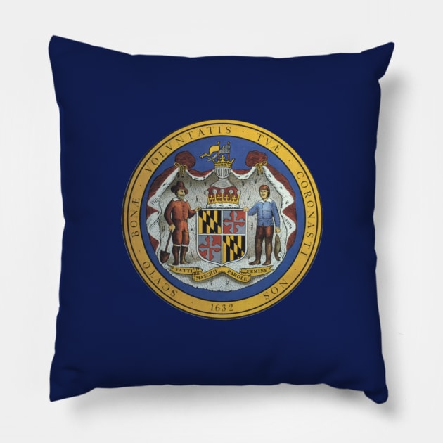 Flag of Maryland (pre-1904) Historical Pillow by brigadeiro