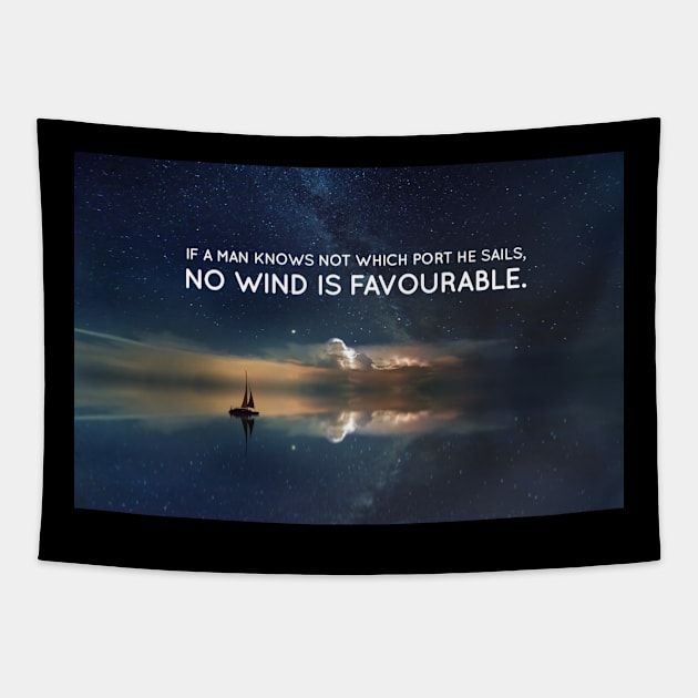 No Wind Is Favourable Tapestry by StoicChimp