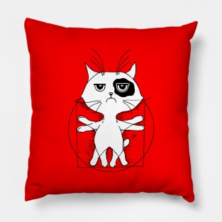 Cat da vinci Pillow