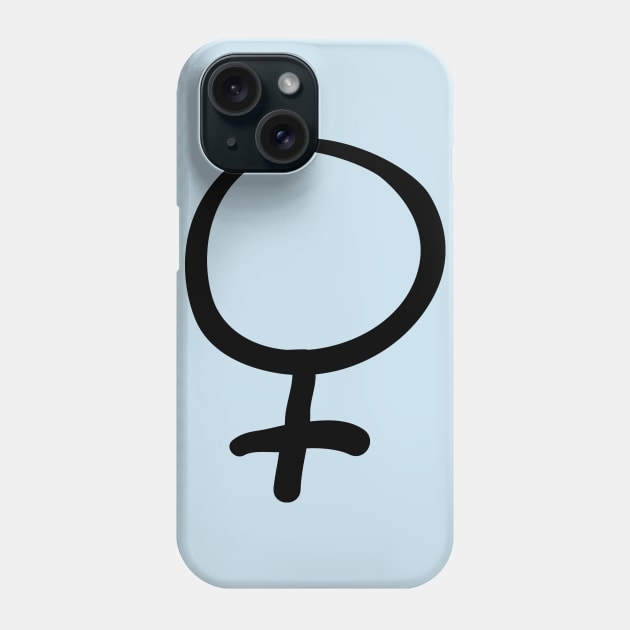 Feminist Hand-Drawn Female Symbol Phone Case by FeministShirts