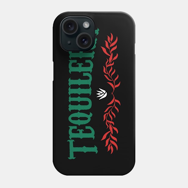 Tequilera - Mezcal - red and green Phone Case by verde