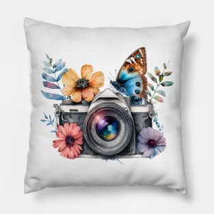 Spring Floral Camera Pillow