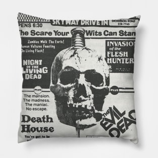 Drive In Horror Show Pillow