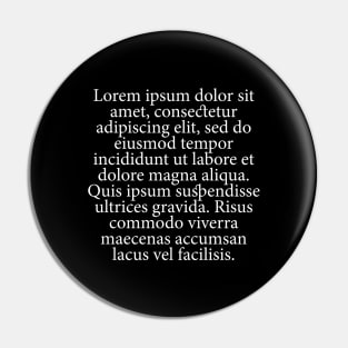 Lorem Ipsum Pin