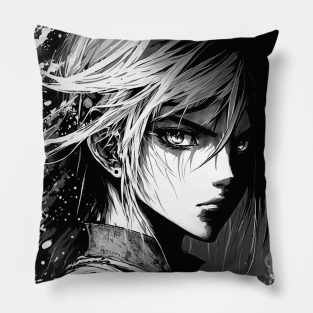 Angry manga style man Pillow