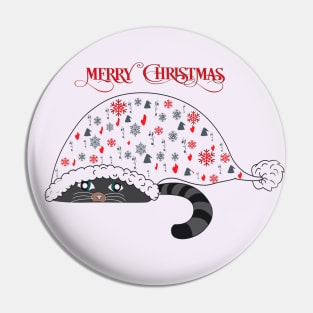 Gato santa claus Pin