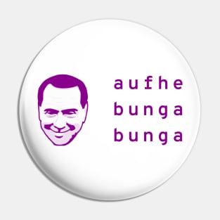 Classic Bunga Logo (Magenta Lettering) Pin