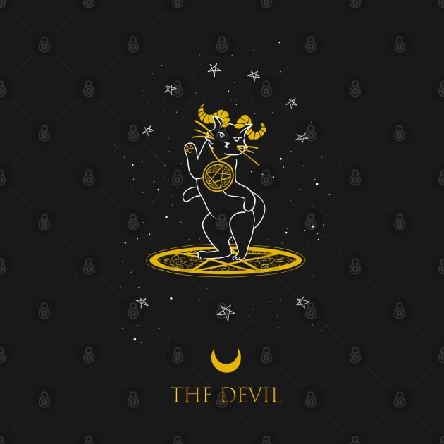 The Devil - Tarot Cats by Marlopoly