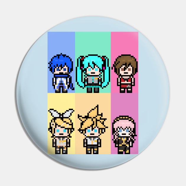 Vocaloid Pixel Art Pin by Tatsu_chan