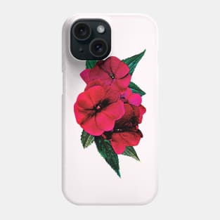 Magenta Impatiens Phone Case