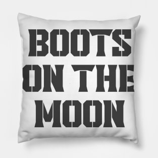 Boots on the Moon Pillow