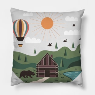 Forest Cabin Pillow