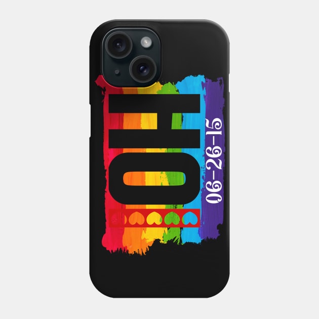 Ohio Gay Marriage Date Phone Case by Blood Moon Design