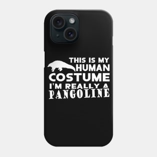 human costume pangolin pangolin fans Phone Case