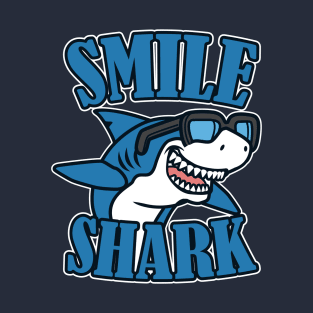 Smiley geeky shark T-Shirt