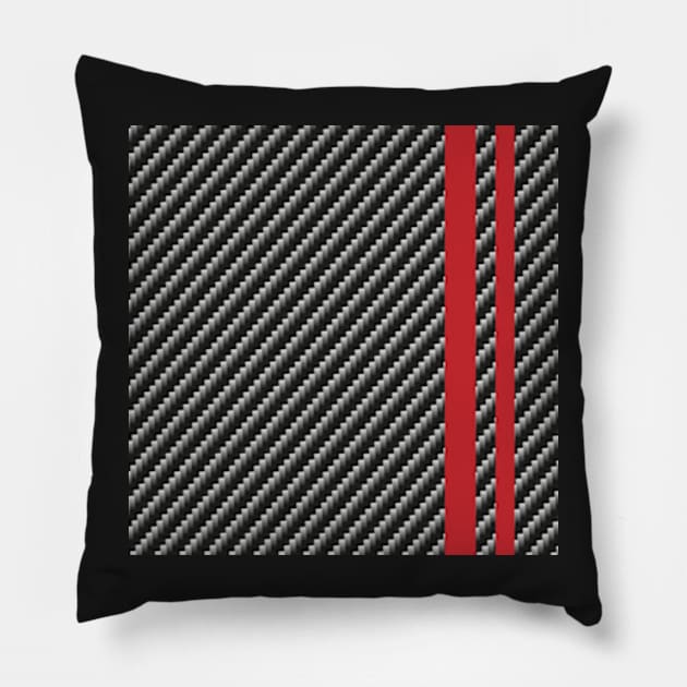 Carbon race car Pillow by IDesign23