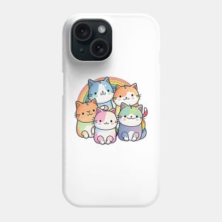 All I Need Is This Cat Funny Cat Lover - Cute Rainbow Cats Phone Case