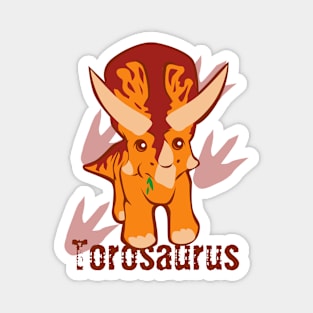 Cute Torosaurus Magnet