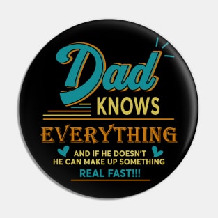 Dad knows everything vintage for father's day Pin