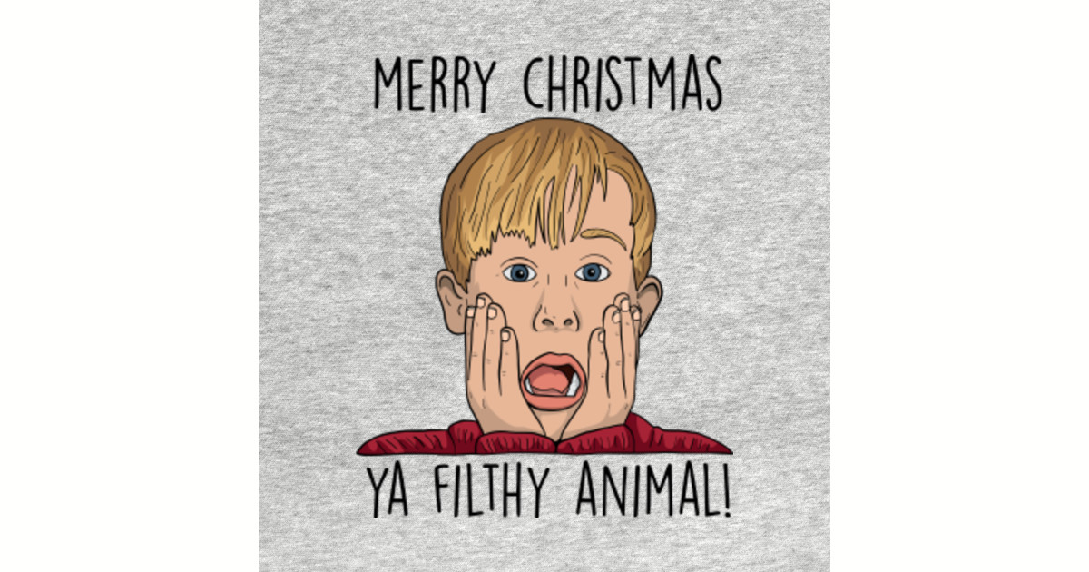 Download Merry Christmas Ya Filthy Animal - Home Alone - T-Shirt ...