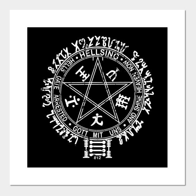Hellsing white symbol - Alucard - Posters and Art Prints | TeePublic Hellsing white symbol - Alucard - Posters and Art Prints | TeePublic