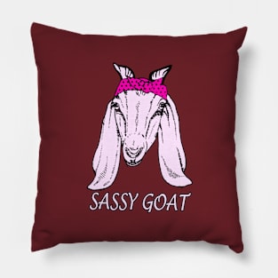 Sassy Goat Pillow