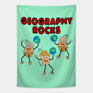 Geography Rocks Tapestry