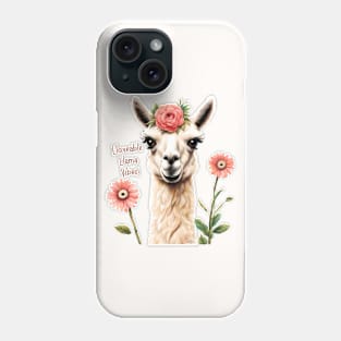 Llovable Llama Vibes Phone Case