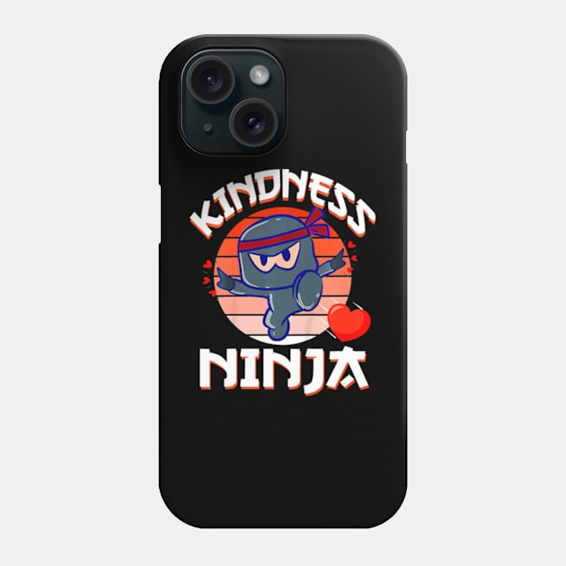 Kindness Ninja  Kids Orange Unity Day Anti Bullying Phone Case by Daysy1