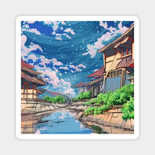 Anime Style Landscape Magnet