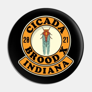 Cicada 2021 Brood X Indiana IN Pin