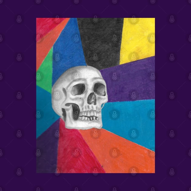 Skull multicolor by ArtbySarahJ