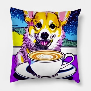 Dog And Coffee Lovers Pillow