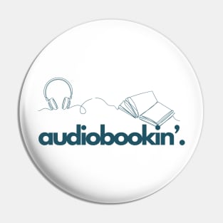 Audiobookin' Period - Graphics - Blue Pin